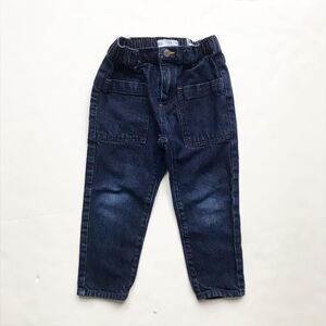Zara dark wash pocket jeans   EUC 4-5T